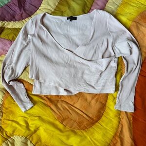 ELOQUII faux wrap top